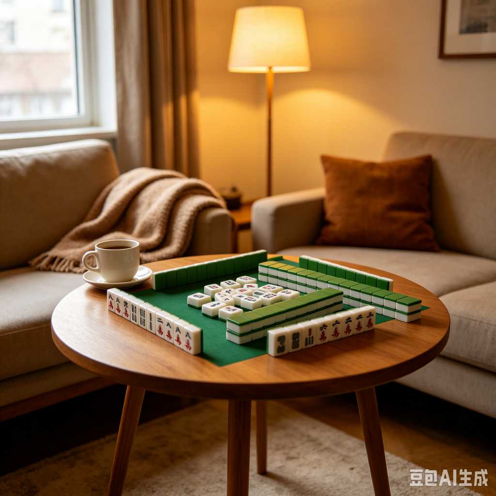 colored mahjong tile racks